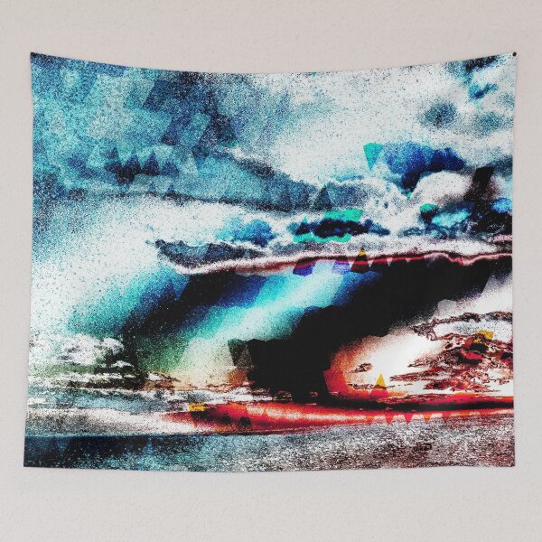 Item preview, Cosmic Abstract Landscape - Surreal Night in the Wilderness designed and sold by MusicArtAndGrind.