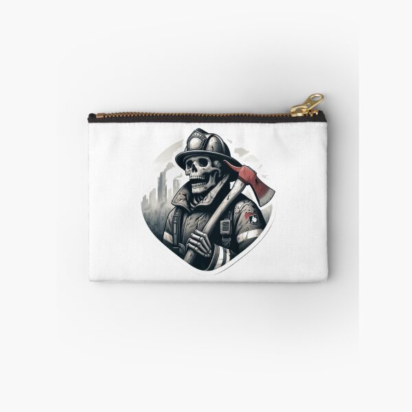 Item preview, Skeleton Firefighter in a Dystopian Post Apocalyptic World designed and sold by BrinaandPops.