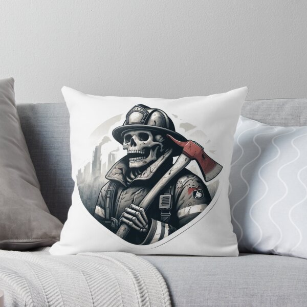 Item preview, Skeleton Firefighter in a Dystopian Post Apocalyptic World designed and sold by BrinaandPops.