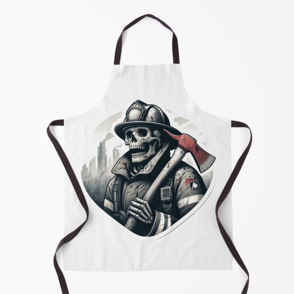 Item preview, Skeleton Firefighter in a Dystopian Post Apocalyptic World designed and sold by BrinaandPops.