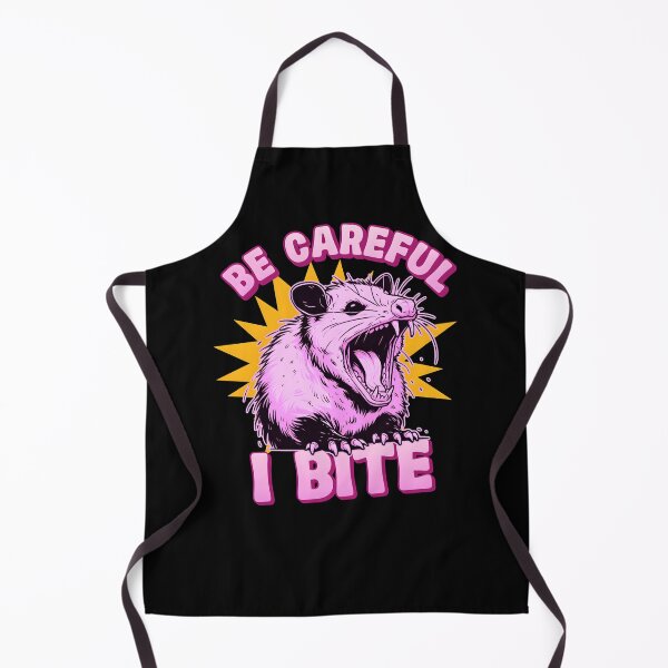 Item preview, Funny Y2K Girly trashy possum/Opossum meme 'Be Careful I Bite' Cute Retro dramatic quote designed and sold by Unitepeople.