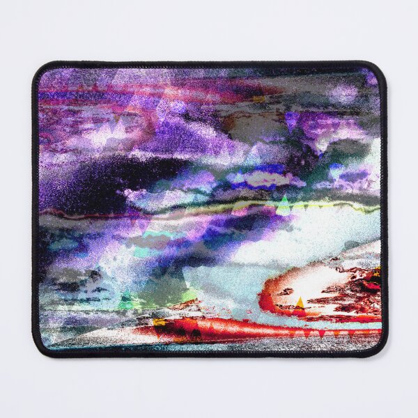 Item preview, Cosmic Abstract Landscape - Dark Purple Surreal Night in the Wilderness designed and sold by MusicArtAndGrind.