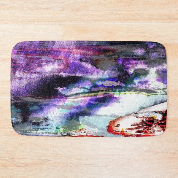 Item preview, Cosmic Abstract Landscape - Dark Purple Surreal Night in the Wilderness designed and sold by MusicArtAndGrind.