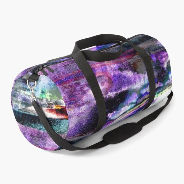 Item preview, Cosmic Abstract Landscape - Dark Purple Surreal Night in the Wilderness designed and sold by MusicArtAndGrind.