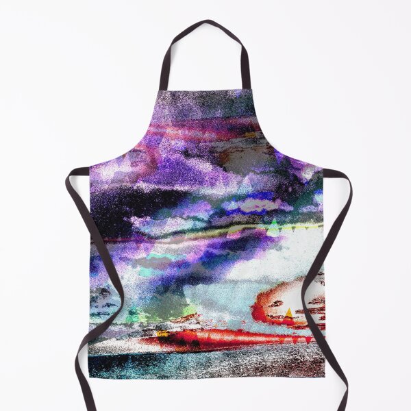 Item preview, Cosmic Abstract Landscape - Dark Purple Surreal Night in the Wilderness designed and sold by MusicArtAndGrind.