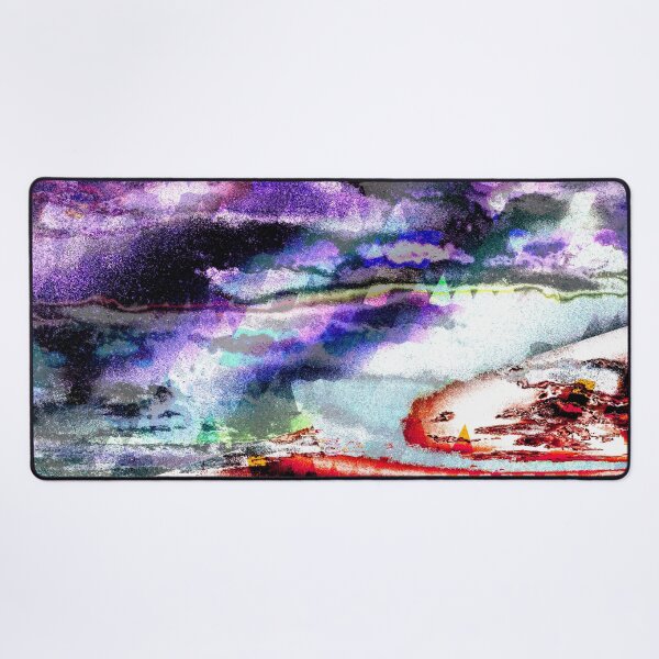 Item preview, Cosmic Abstract Landscape - Dark Purple Surreal Night in the Wilderness designed and sold by MusicArtAndGrind.
