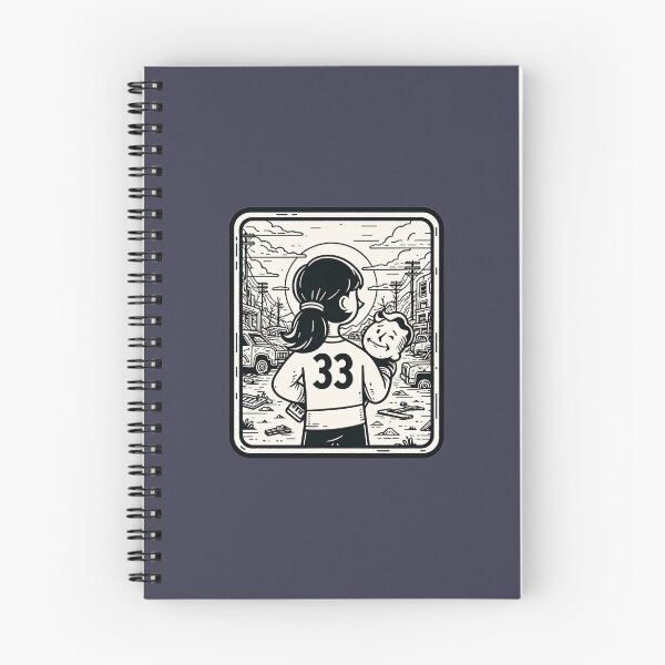 Item preview, Character Walking on a Ruined Landscape - Cartoon Art - Post Apocalyptic designed and sold by Fenay Designs.