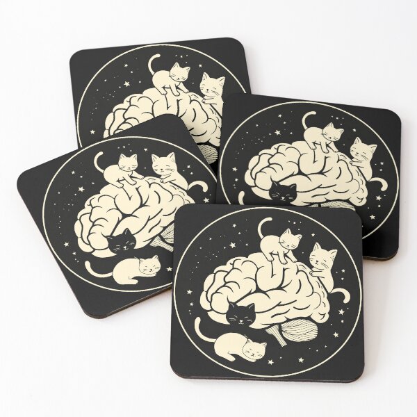 Item preview, Cats on brain cats in mind designed and sold by Szkicerka.