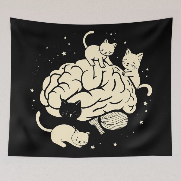 Item preview, Cats on brain cats in mind designed and sold by Szkicerka.