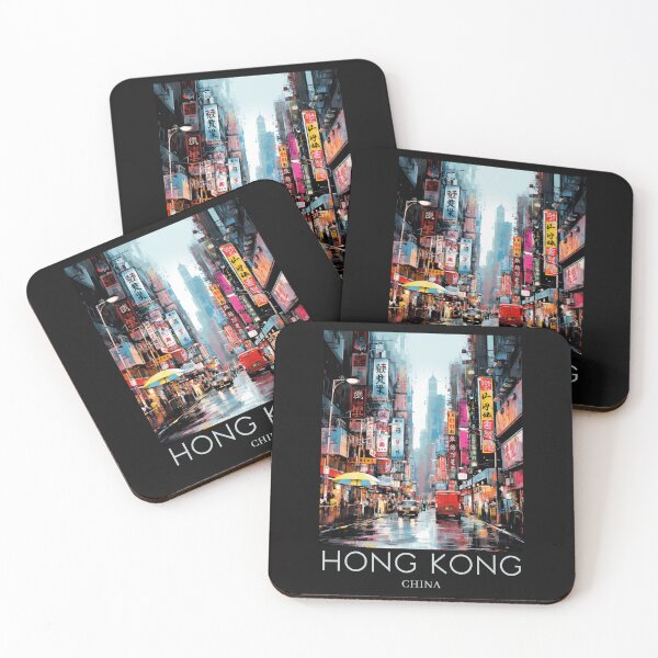 Item preview, A Pop Art Travel Print of Hong Kong - China designed and sold by StudioRedKoala.