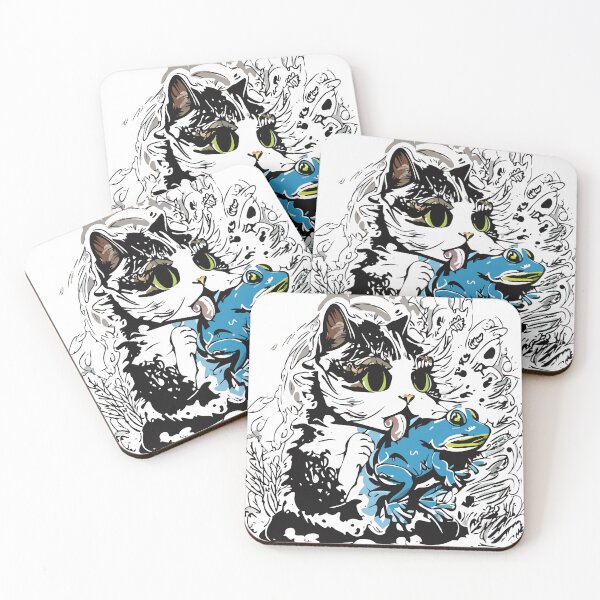 Item preview, Cat and Frog designed and sold by Knautschibert.