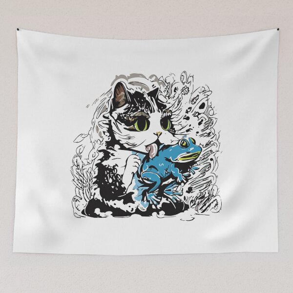 Item preview, Cat and Frog designed and sold by Knautschibert.