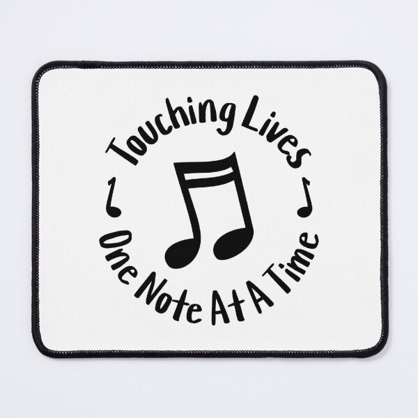 Item preview, Touching Lives One Note At A Time! Black Elementary Music Teacher designed and sold by PMCreative.