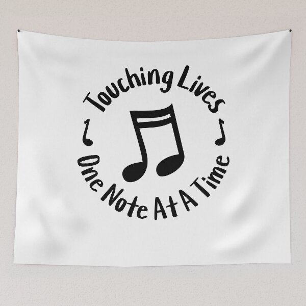 Item preview, Touching Lives One Note At A Time! Black Elementary Music Teacher designed and sold by PMCreative.