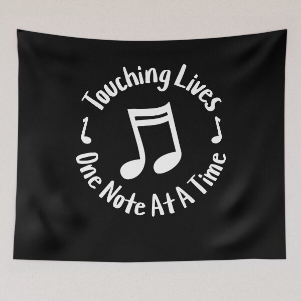 Item preview, Touching Lives One Note At A Time! White Elementary Music Teacher designed and sold by PMCreative.
