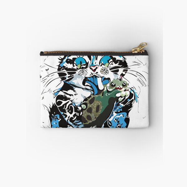 Item preview, cat eats frog designed and sold by Knautschibert.