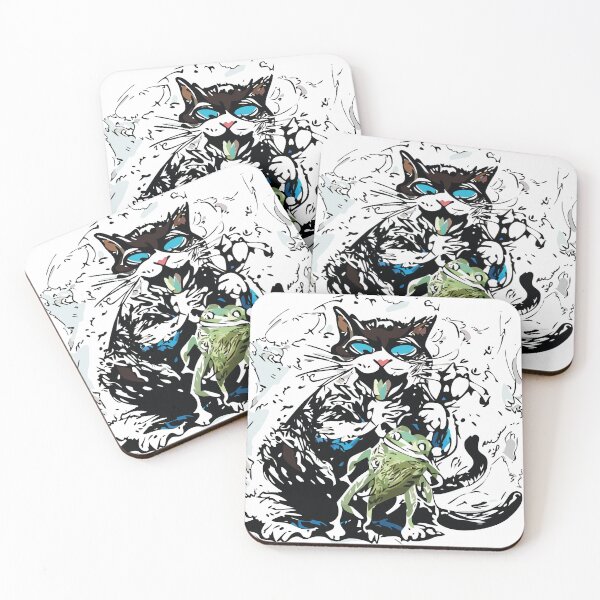 Item preview, Cat and Frog designed and sold by Knautschibert.
