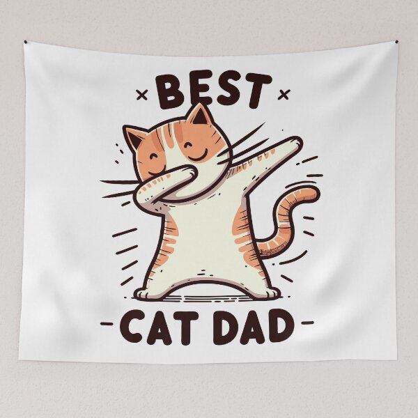 Item preview, Best Cat Dad Dabbing designed and sold by Designowner.