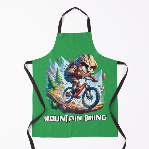 Item preview, Mountain Biking Funny Cartoon Character Riding Bicycle Pun  designed and sold by André Botes.