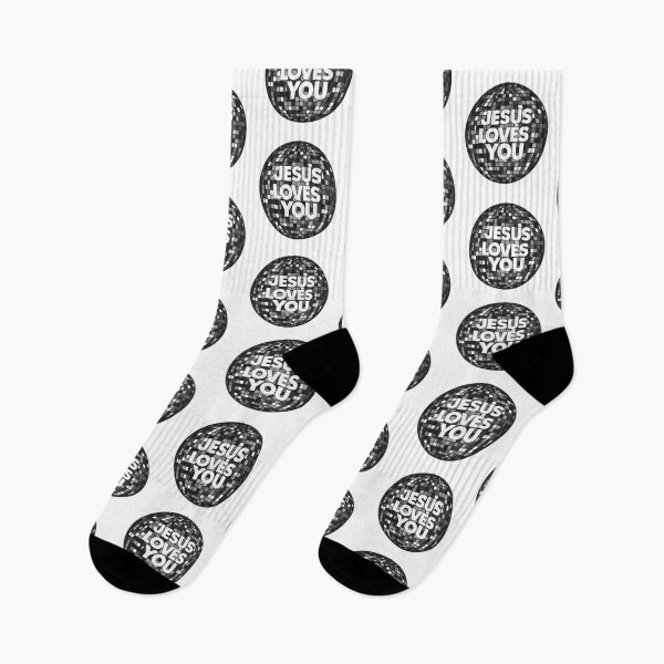 Item preview, Jesus loves you disco ball design! designed and sold by onicaras.