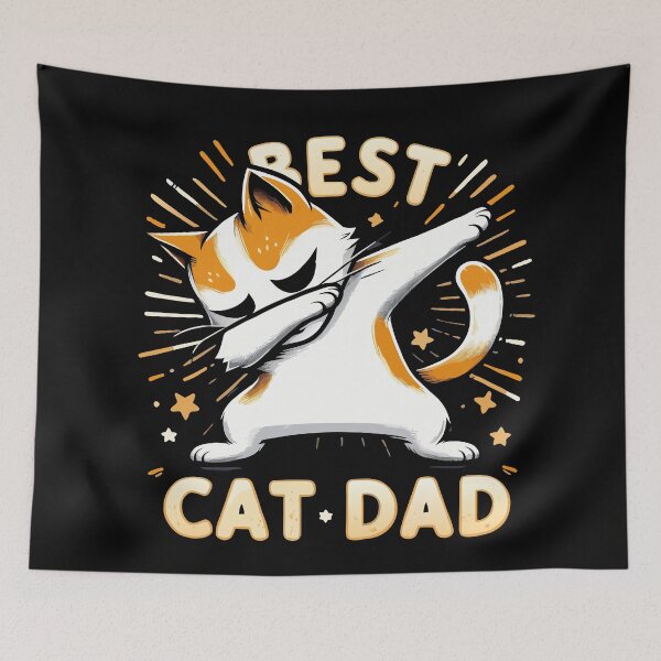 Item preview, Best Cat Dad Ever Dabbing designed and sold by Designowner.