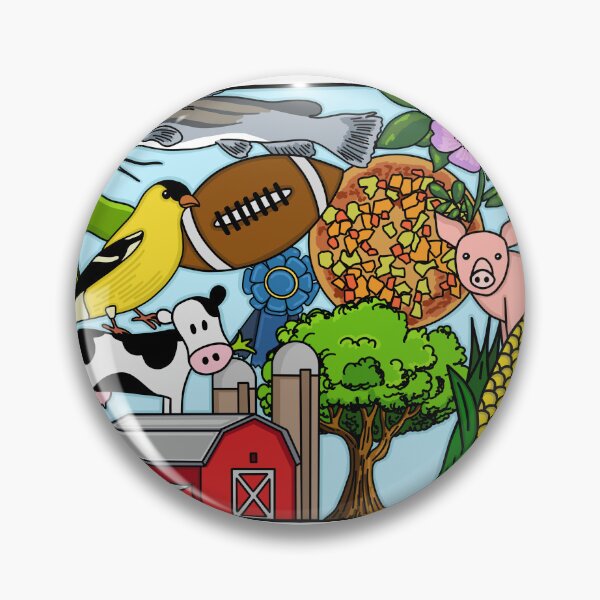 Artikelvorschau, Iowa-Symbole entworfen und verkauft von fiberandgloss.