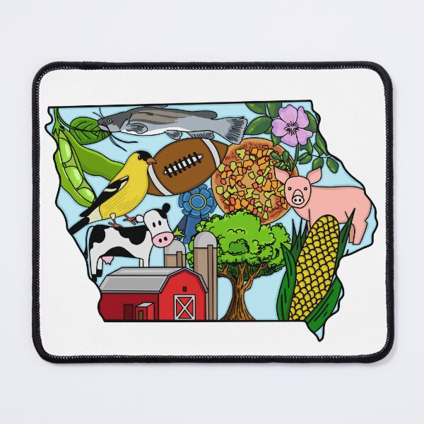 Item preview, Iowa Symbols designed and sold by fiberandgloss.
