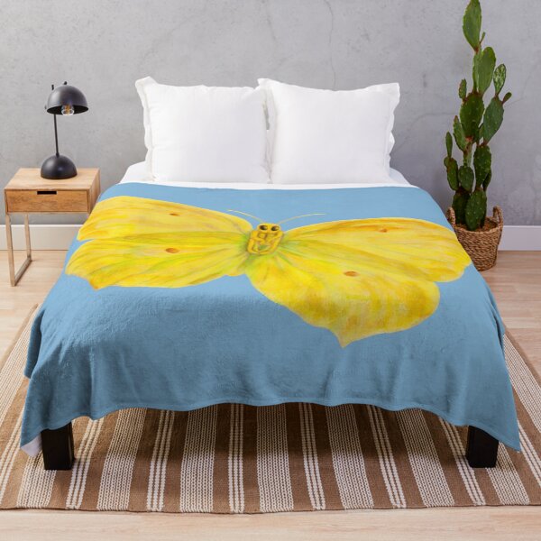 Item preview, Cute Yellow Butterfly Common Brimstone flying designed and sold by Julia Doria.