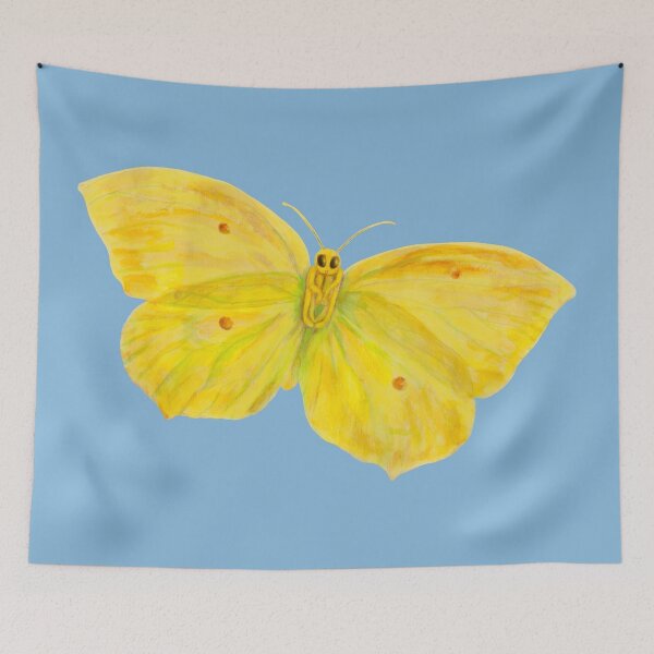 Item preview, Cute Yellow Butterfly Common Brimstone flying  designed and sold by Julia Doria.