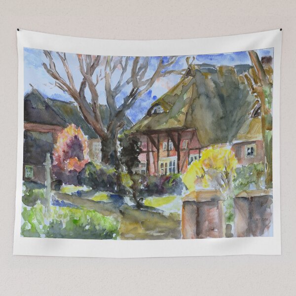 Item preview, Houses in Boddenweg in Niehagen - Fischland, Germany designed and sold by Barbara Pommerenke.