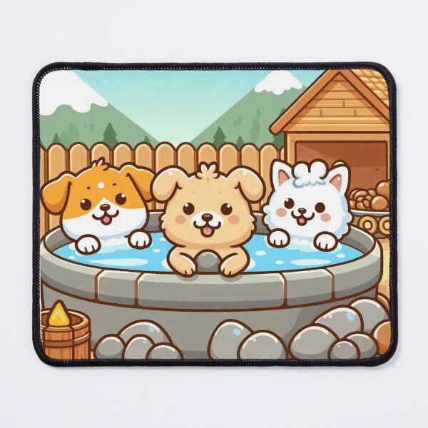 Item preview, Doggos Onsen 3 designed and sold by ClearNight.