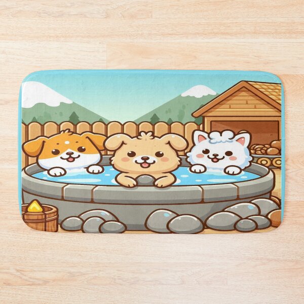 Item preview, Doggos Onsen 3 designed and sold by ClearNight.