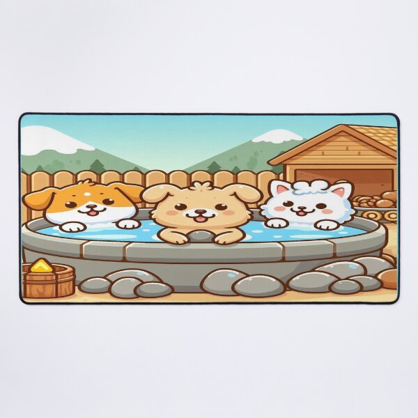Item preview, Doggos Onsen 3 designed and sold by ClearNight.
