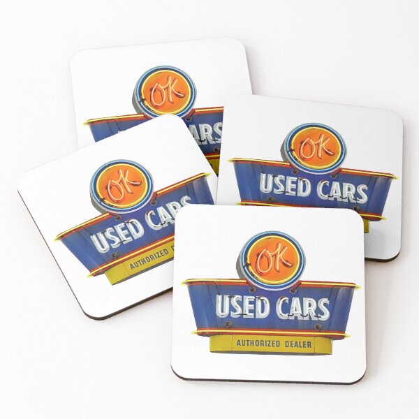 Item preview, Retro Used Cars Neon Sign - OK Used Cars - 1960s designed and sold by PIXEL POP DESIGNS - Beyond the Norm!.