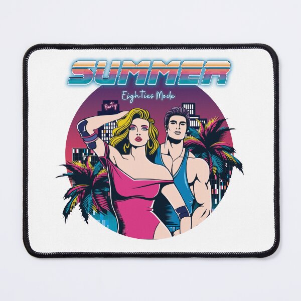 Item preview, retro 80s summer with sunset and palm trees designed and sold by Waveark.
