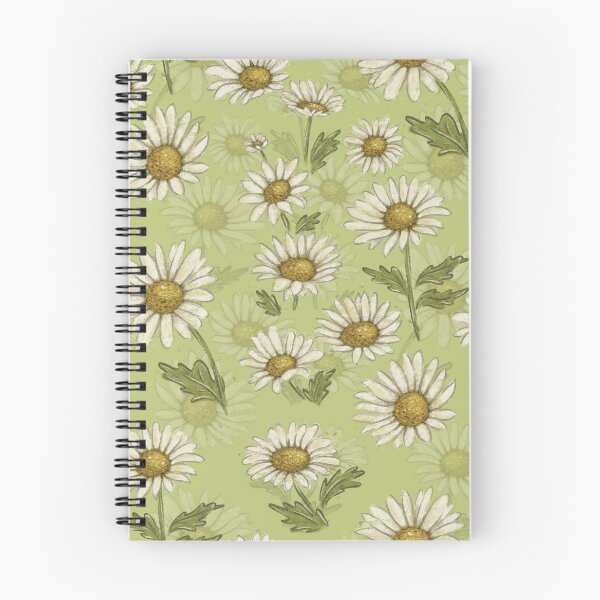 Item preview, Chamomile pattern on a green background designed and sold by ArtbySvetik.