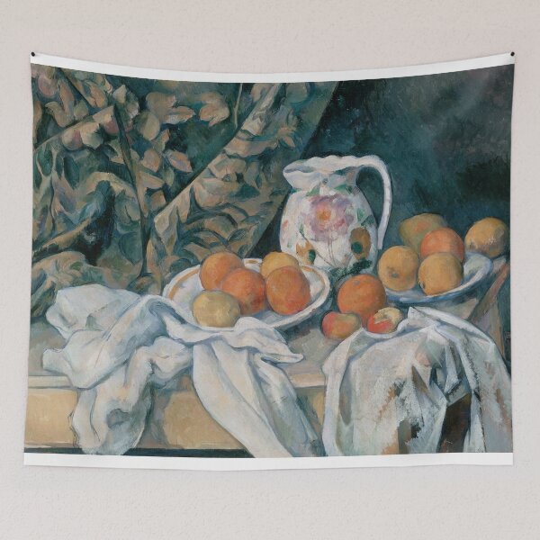 Item preview, HD Still Life with a Curtain, by Paul Cezanne (1895) HIGH DEFINITION designed and sold by MINDTHECHERRY.