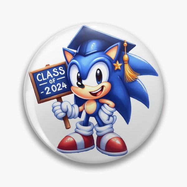 Item preview, Sonic Graduation Sign designed and sold by frosticakes.