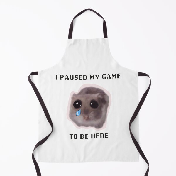 Item preview, I paused my game to be here - Sad hamster with big eyes designed and sold by GosiaArtGarden.