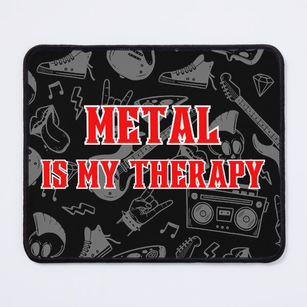 Item preview, Metal is My Therapy, Bold Rock and Roll Design for Metal Music Enthusiasts designed and sold by impressionofmel.