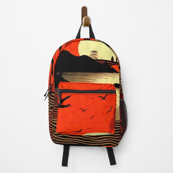 Item preview, Man fishing at sunset designed and sold by George Hutton Hunter.