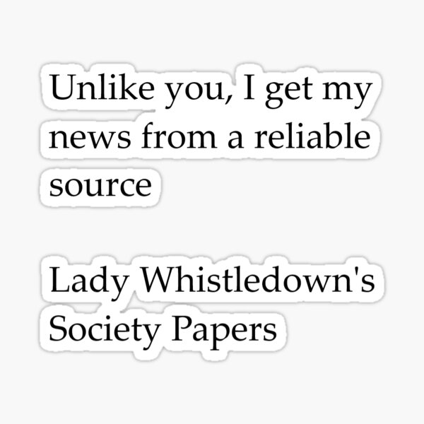 Aperçu de l'œuvre Documents de la Society de Lady Whistledown Source d'information fiable créée et vendue par kamanayrainbow.