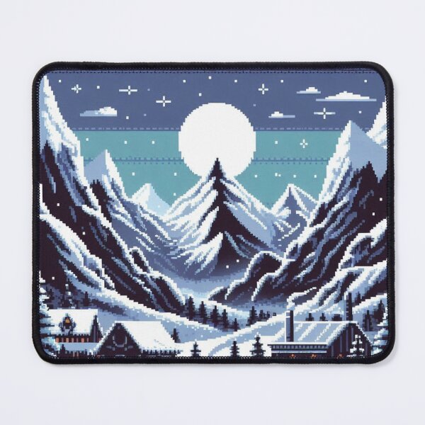 Item preview, Skyrim Isolated Cabins In The Snow Forest Pixel Art designed and sold by Jake-Carter0.