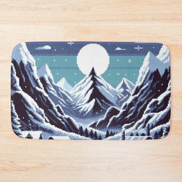 Item preview, Skyrim Isolated Cabins In The Snow Forest Pixel Art designed and sold by Jake-Carter0.