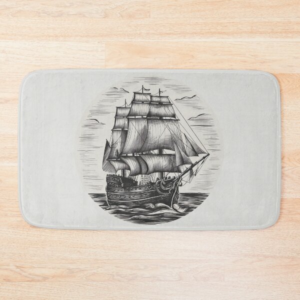 Item preview, Old pirate sailing ship designed and sold by MagelliShop.