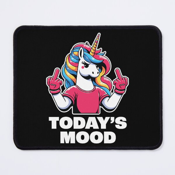 Item preview, Today's Mood Grumpy Unicorn designed and sold by PrntqTreasures.