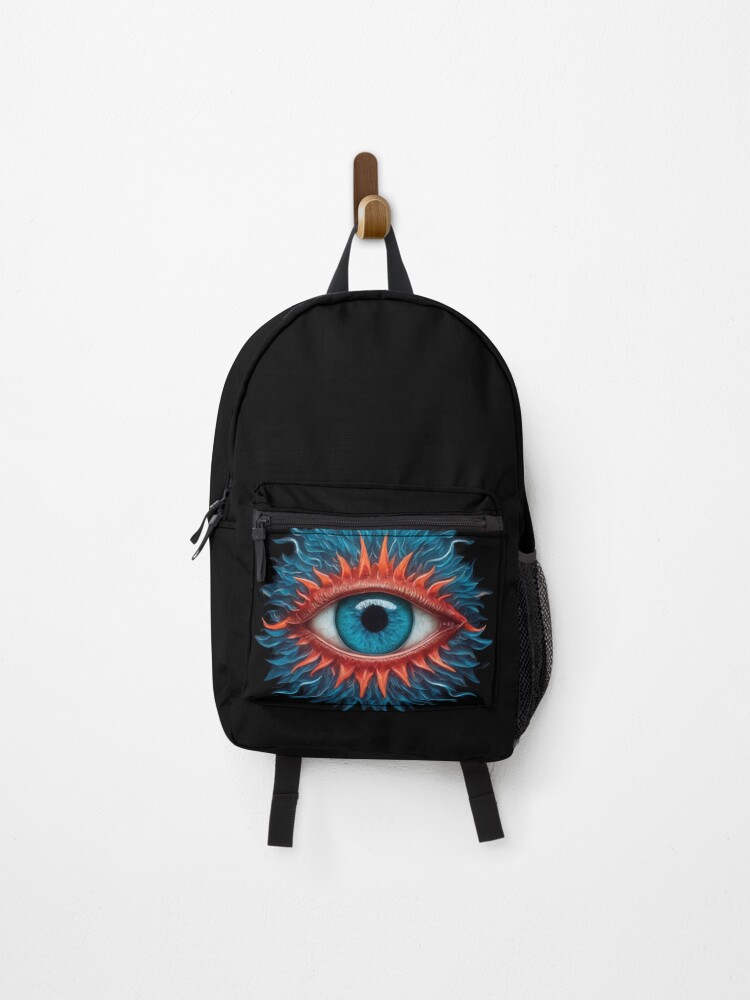 Thumbnail 1 of 3, Backpack, Demonic Eye designed and sold by HowMonkeyShop.