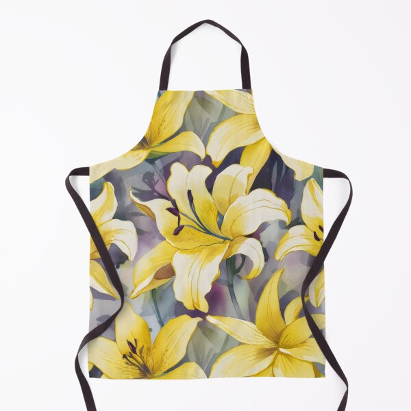 Item preview, Yellow lilies Pattern, watercolor art designed and sold by patterncrow.