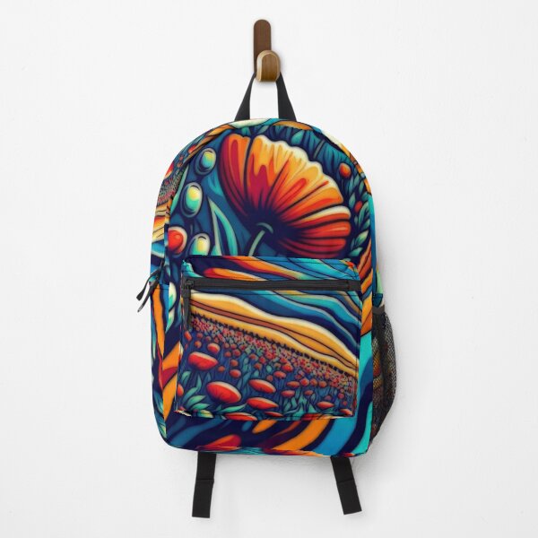 Item preview, Psychedelic Field Of Poppy Flowers designed and sold by BassHeadMomma.