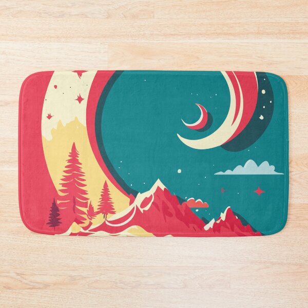 Item preview, landscape illustration artwork, wall art, whimsical art, poster art designed and sold by navitalidesign.